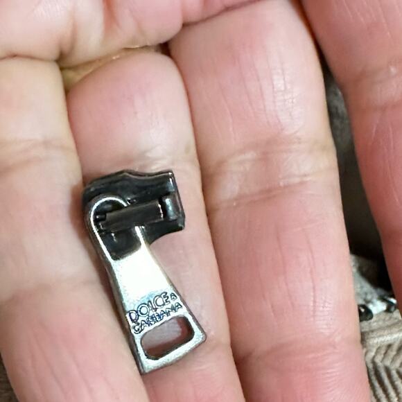 Dolce & Gabbana Corduroy Pants Culotte Trouser Wide Leg Tan Brown Women’s Size 4 - Picture 10 of 13